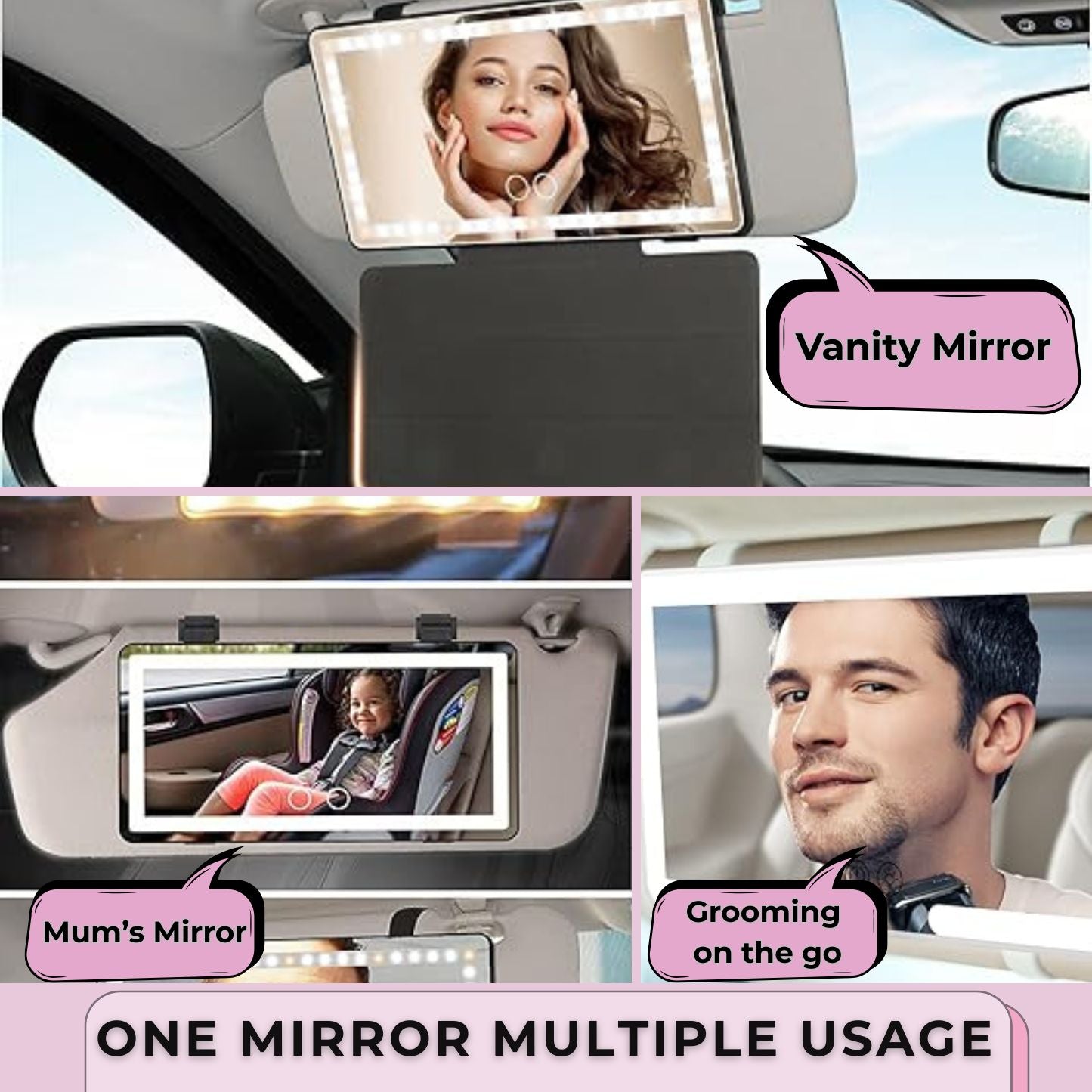 Visor Vanity Mirror